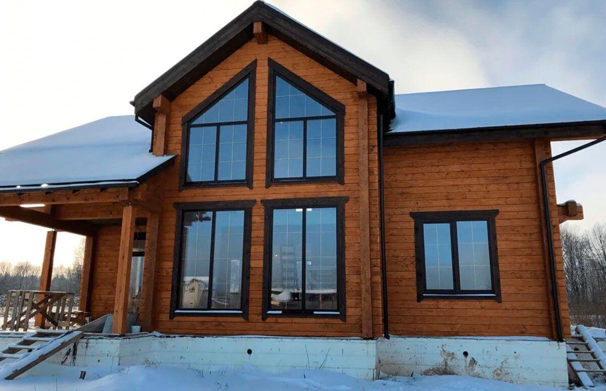 алюминиевые окна в частном доме