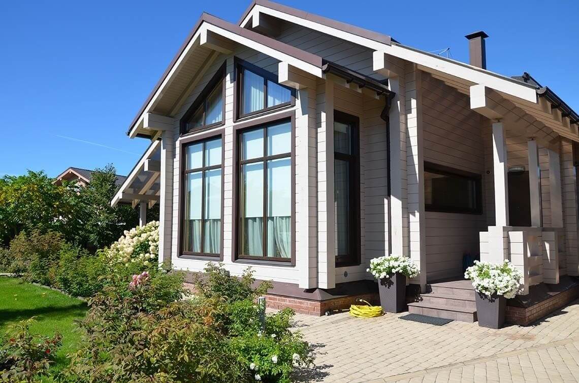 алюминиевые окна в частном доме